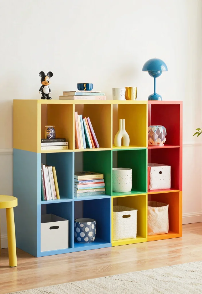 16 Apartment Bookshelf Ideas That Maximize Small Spaces - 11. Cube Storage: Versatile and Trendy 1
