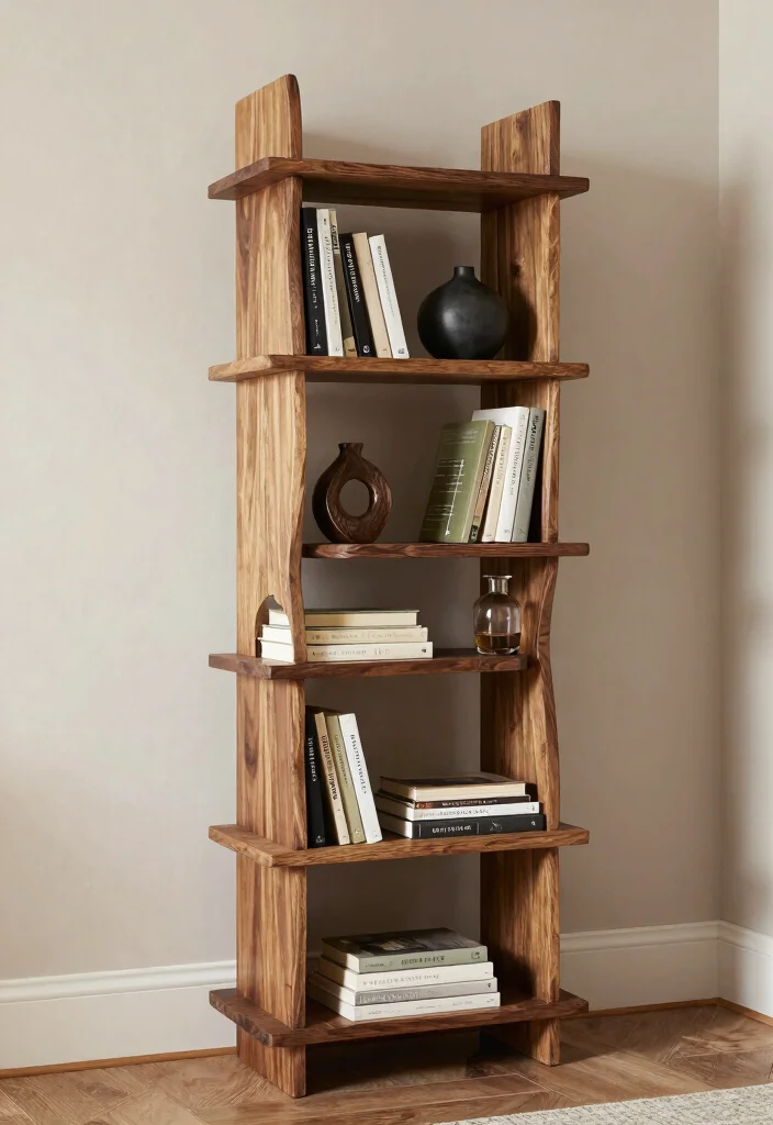 16 Apartment Bookshelf Ideas That Maximize Small Spaces - 13. Artistic Bookshelves: Showcase Your Style 1