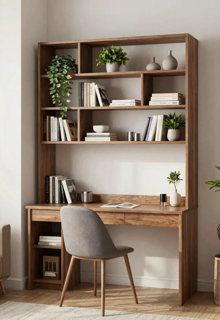 16 Apartment Bookshelf Ideas That Maximize Small Spaces - 4. Multi-Functional Bookshelves: Beyond Books 1