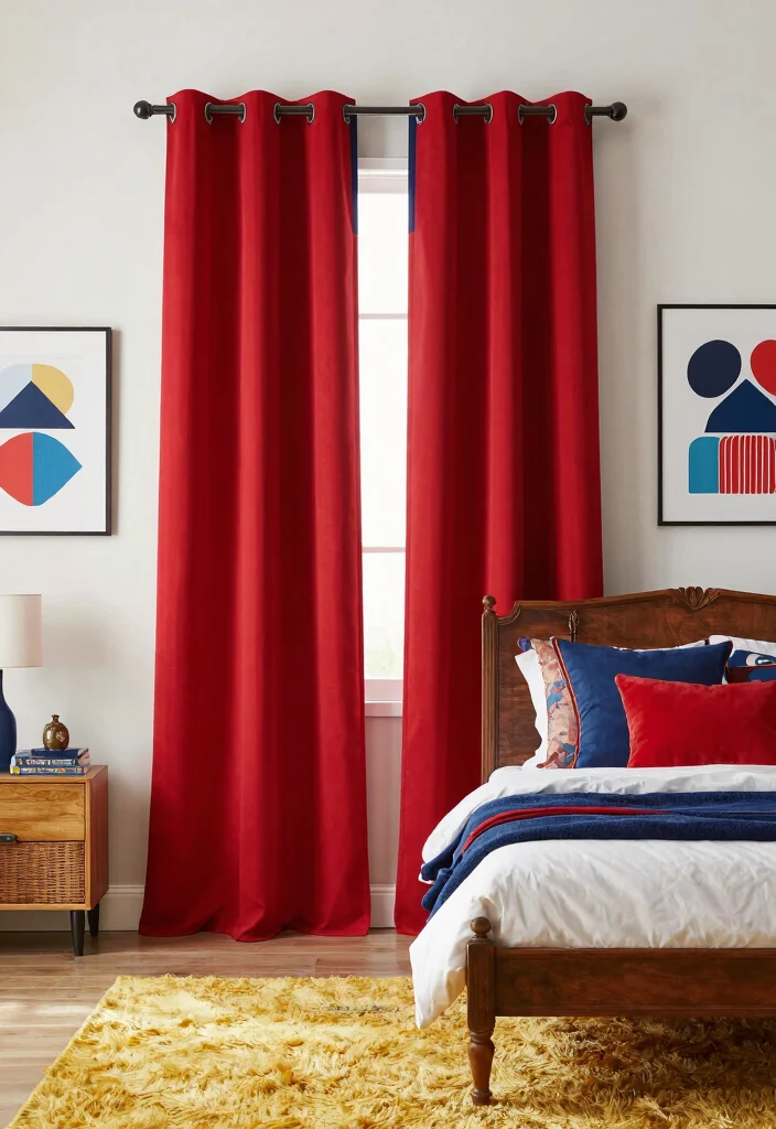 16 Blackout Curtains Bedroom 2026 Trending Ideas for the Best Sleep Ever - 6. Color-Blocking Designs for a Statement Look 1