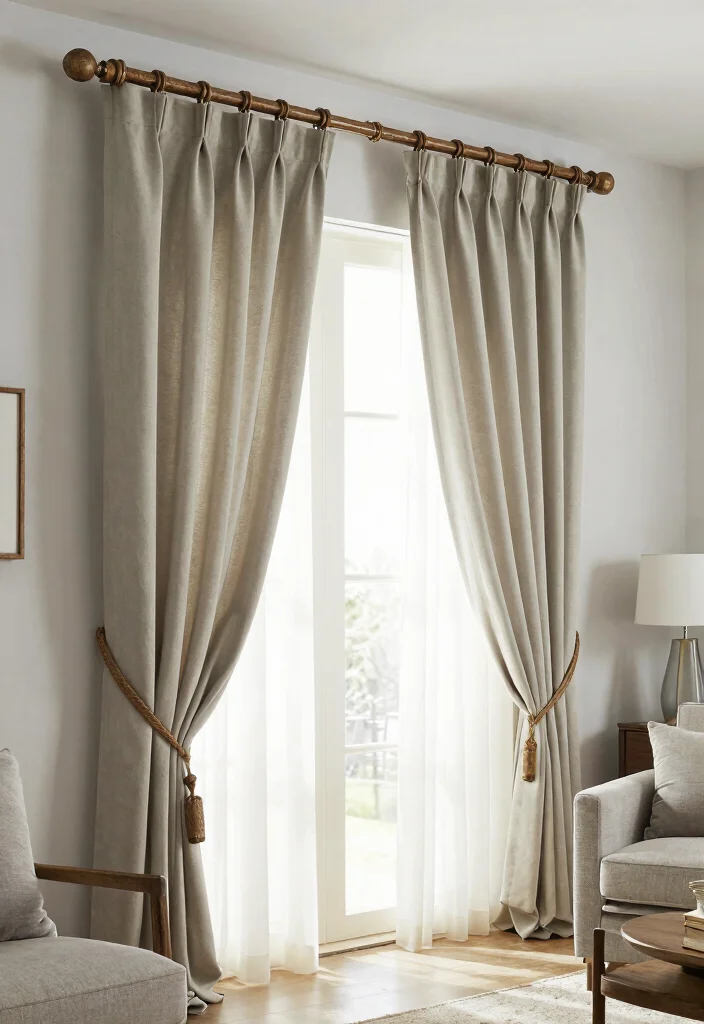 16 Curtains for Drawing Room Ideas That Impress Guests 54 16 Curtains for Drawing Room Ideas That Impress Guests - 14. Curtain Rods as Decor 1