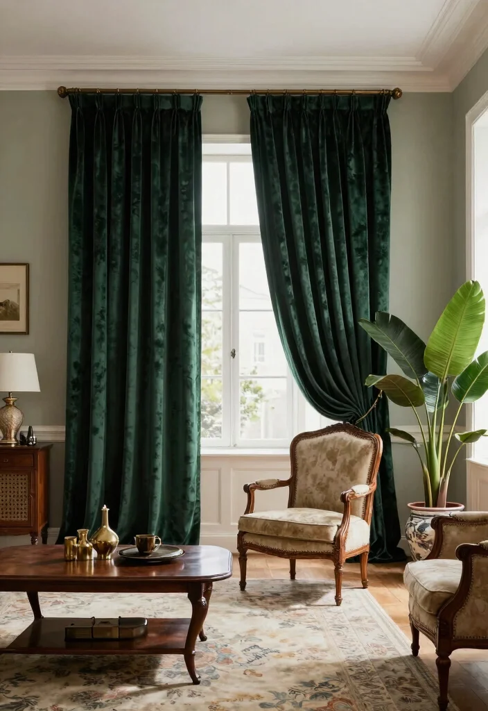 16 Curtains for Drawing Room Ideas That Impress Guests 12 16 Curtains for Drawing Room Ideas That Impress Guests - 2. Rich Textiles 1