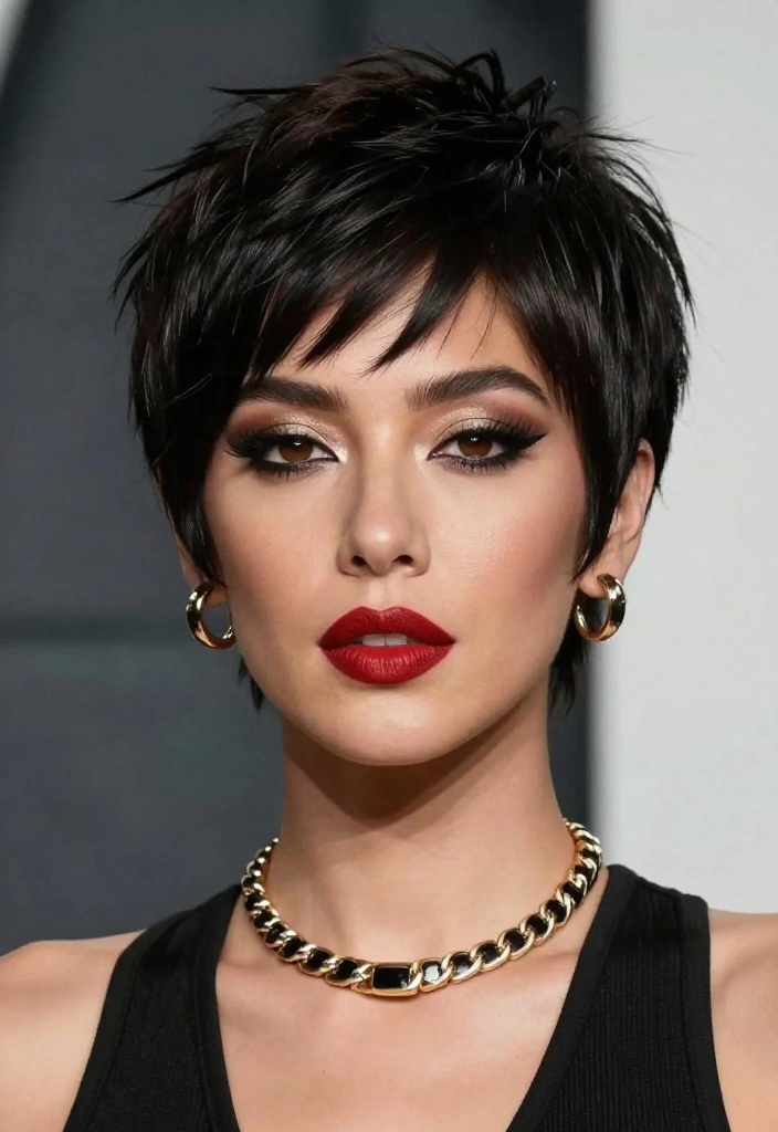 16 Hairstyles Red Carpet Ideas That Steal the Spotlight - 11. Pixie Cut with Volume 1