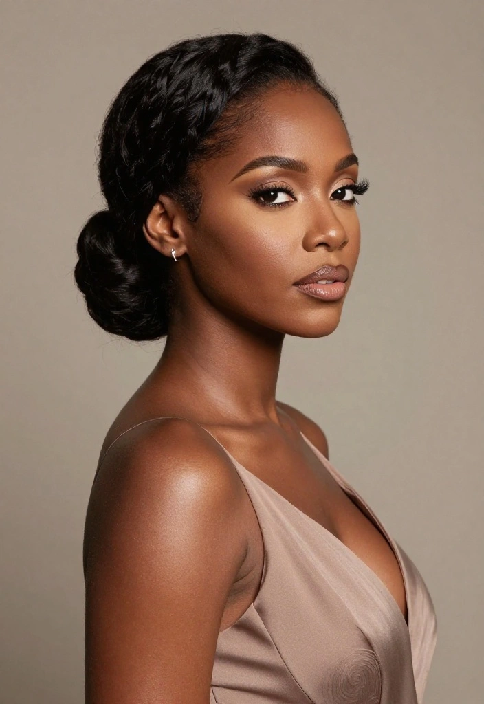 16 Hairstyles Red Carpet Ideas That Steal the Spotlight - 15. Twisted Low Bun 1