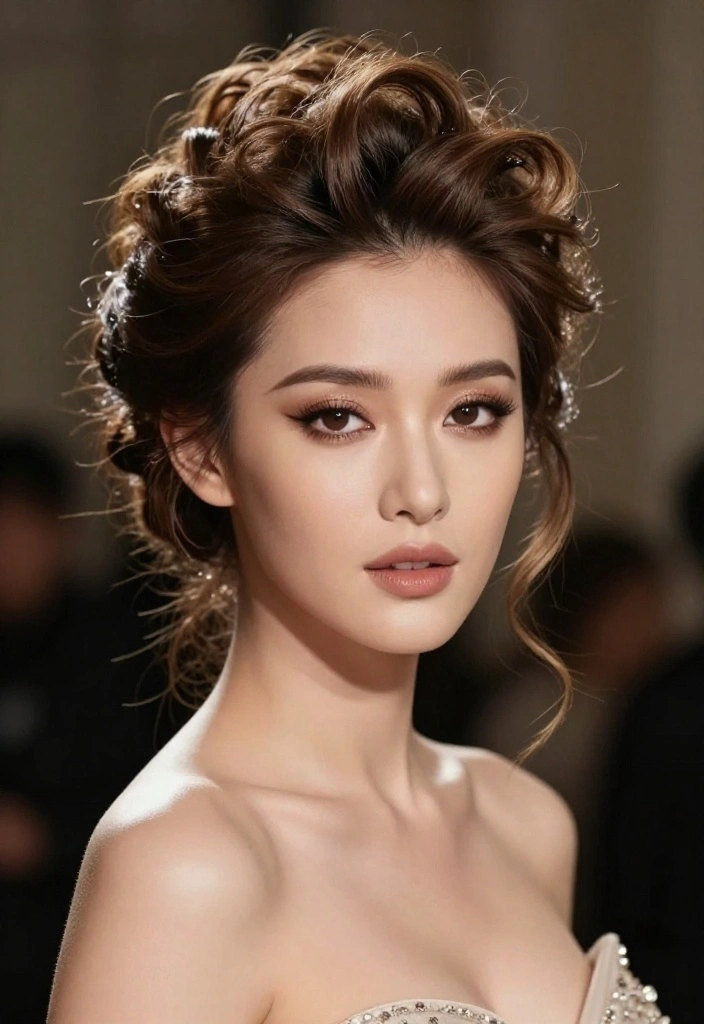 16 Hairstyles Red Carpet Ideas That Steal the Spotlight - 3. Voluminous Updo 1