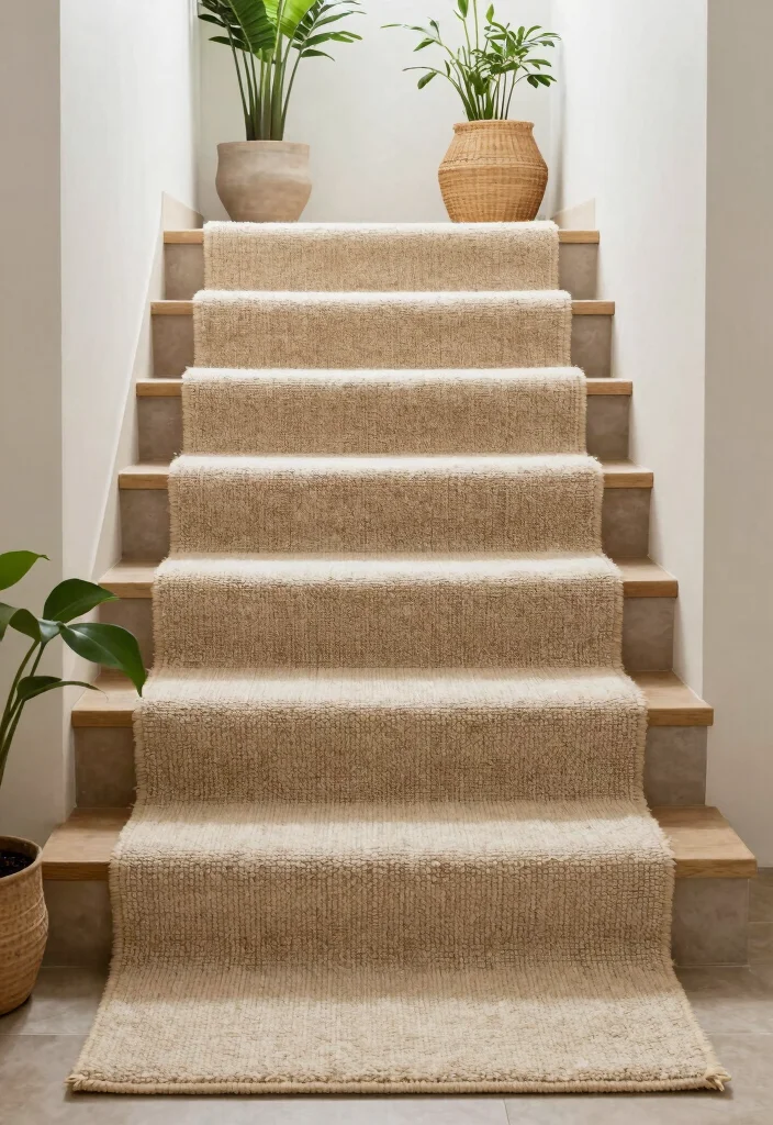 16 Modern Carpet Stairs Ideas That Look Sleek - 12. Eco-Friendly Carpet Options 1