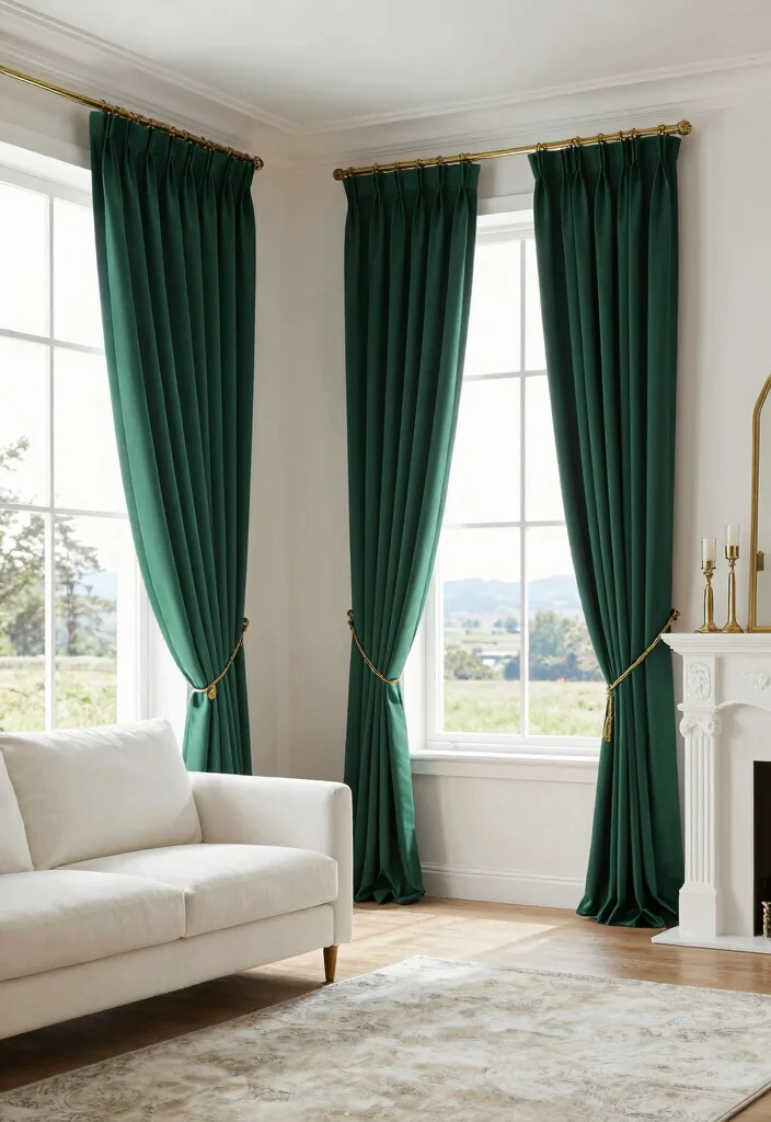 16 Pencil Pleat Curtains Ideas With Timeless Elegance 48 16 Pencil Pleat Curtains Ideas With Timeless Elegance - 8. Dramatic Floor Length 1