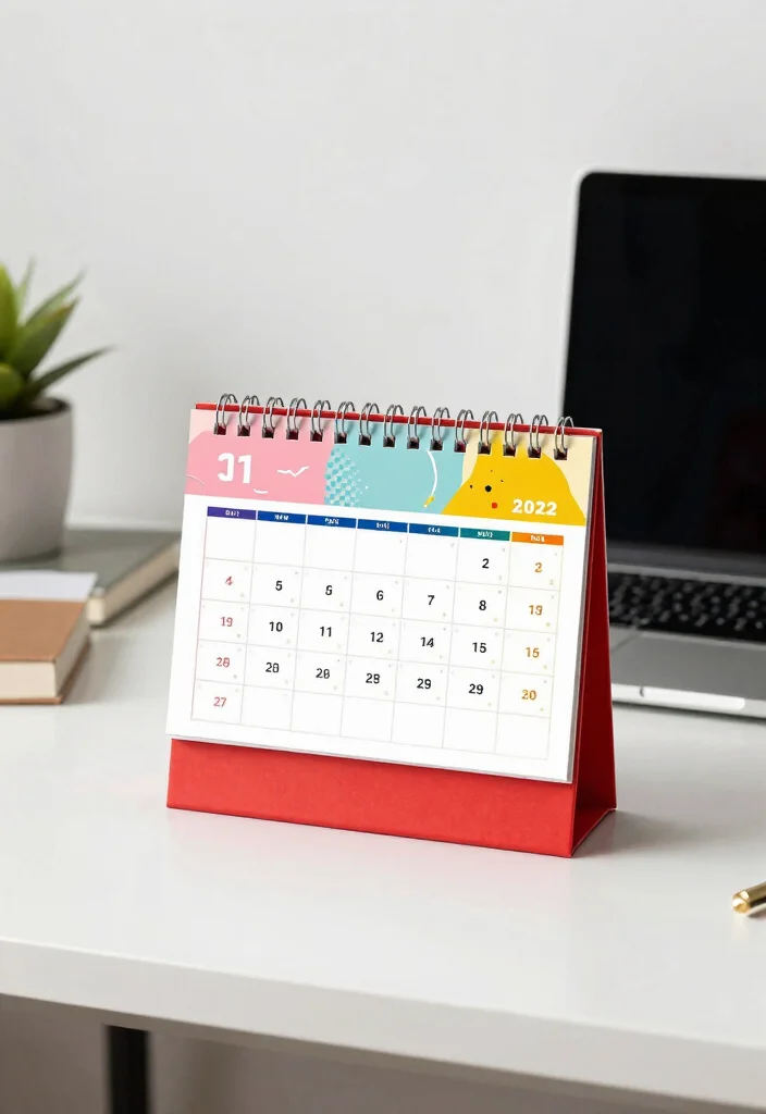 16 Small Desk Setup 2026 Trending Ideas That Maximize Productivity 65 16 Small Desk Setup 2026 Trending Ideas That Maximize Productivity - 15. Customized Desk Calendar 1