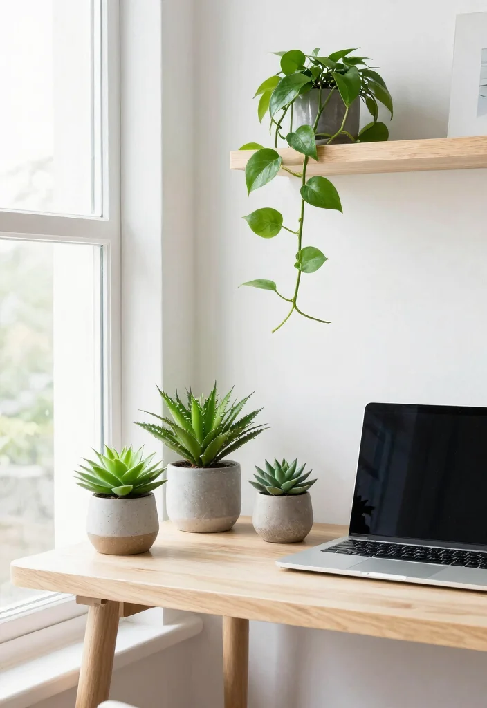 16 Small Desk Setup 2026 Trending Ideas That Maximize Productivity 35 16 Small Desk Setup 2026 Trending Ideas That Maximize Productivity - 5. Desk Plants for Fresh Air and Motivation 1