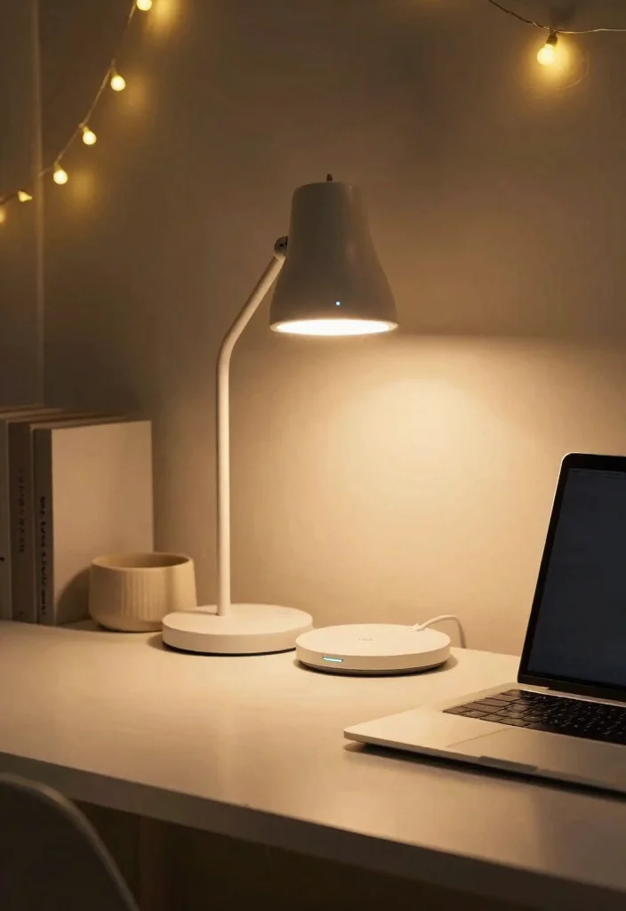 16 Small Desk Setup 2026 Trending Ideas That Maximize Productivity 48 16 Small Desk Setup 2026 Trending Ideas That Maximize Productivity - 8. Smart Lighting Solutions 1