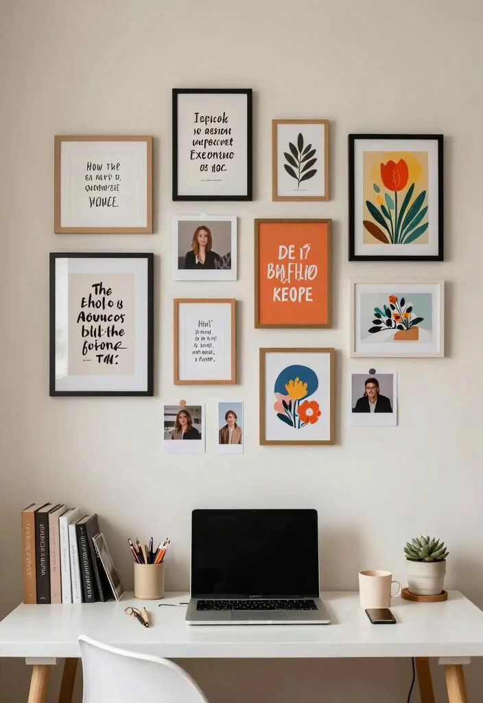 16 Small Desk Setup 2026 Trending Ideas That Maximize Productivity 49 16 Small Desk Setup 2026 Trending Ideas That Maximize Productivity - 9. Creative Wall Art 1
