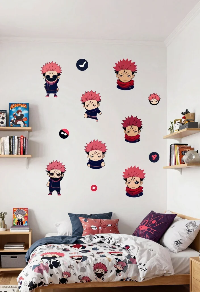 16 Stand Proud You Are Strong Sukuna Ideas Fans Will Love 19 16 Stand Proud You Are Strong Sukuna Ideas Fans Will Love - 7. Creative Sukuna Wall Decals 1
