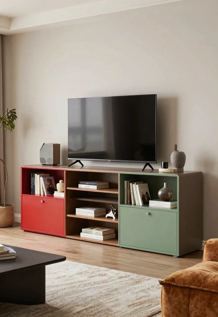 16 TV Stand Bookshelf Ideas That Save Space Stylishly - 11. Modular TV Stand Bookshelf 1