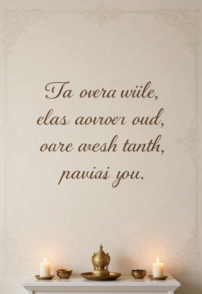 16 Wallpaper for Mandir Wall Ideas With Elegant Detail 28 16 Wallpaper for Mandir Wall Ideas With Elegant Detail - 8. Spiritual Quotes and Mantras 1