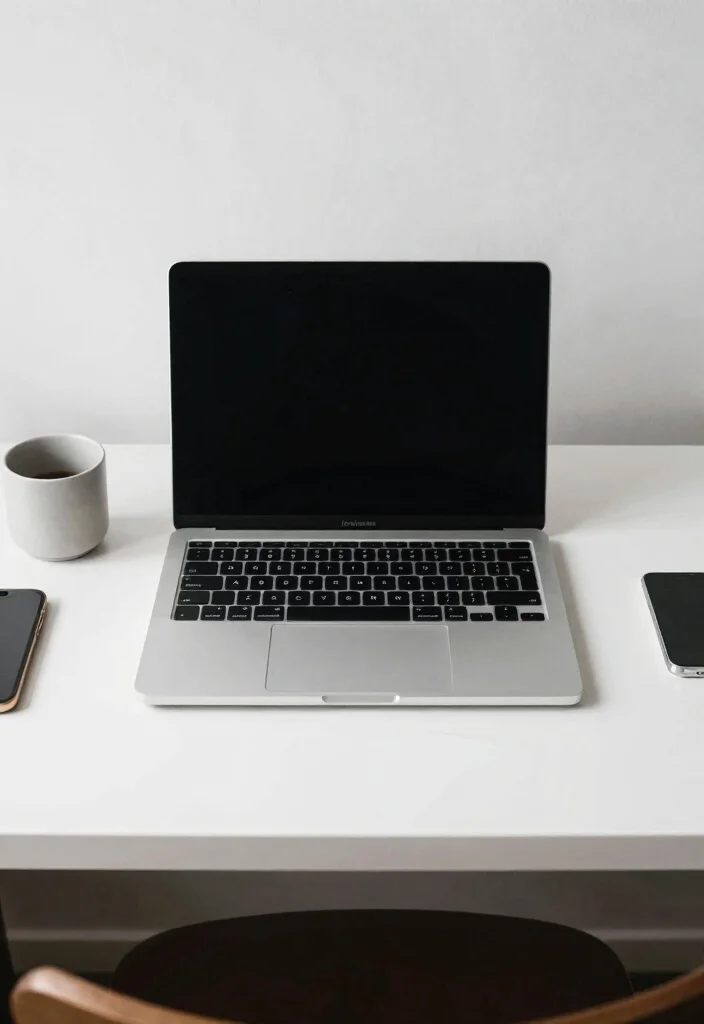 17 Apple Desk Setup Ideas That Look Clean & Minimal - 17. Focus on the Essentials 1