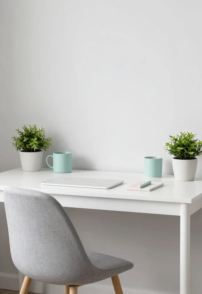 17 Apple Desk Setup Ideas That Look Clean & Minimal - 7. Harmonious Color Palette 1