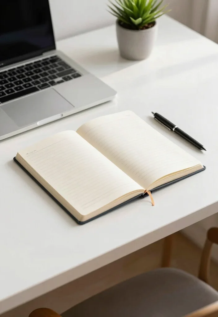 17 Apple Desk Setup Ideas That Look Clean & Minimal - 9. A Functional Writing Space 1