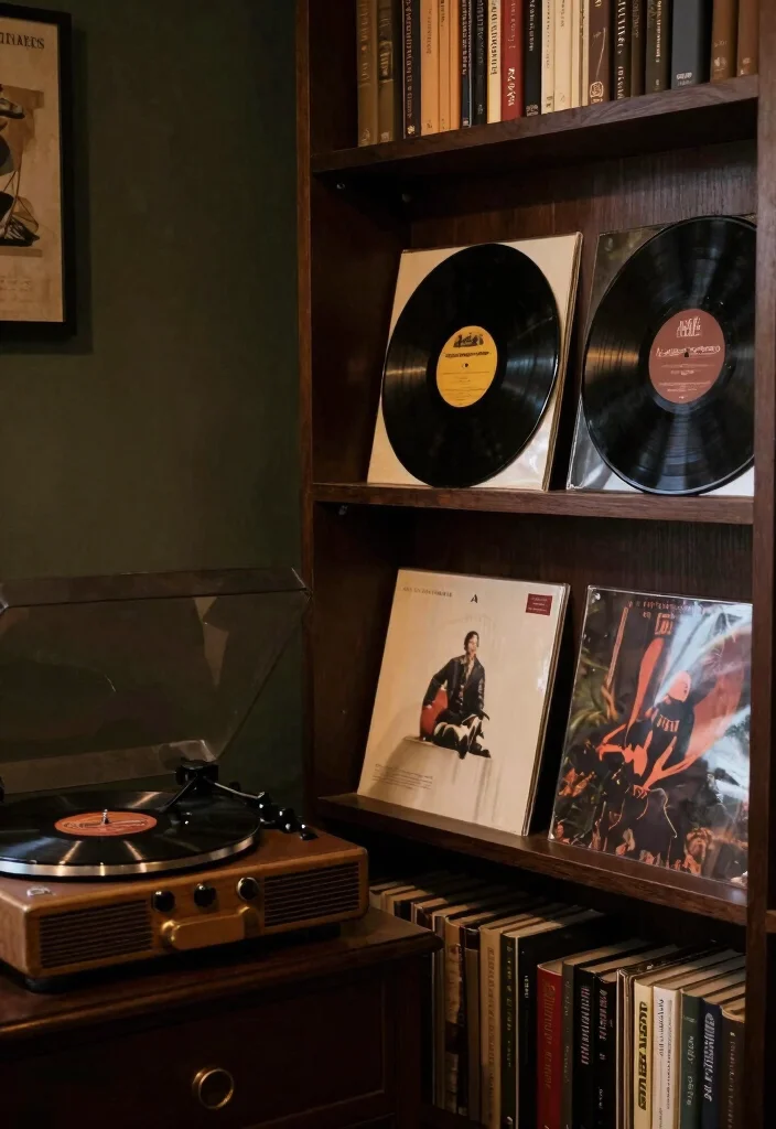 17 Bookshelf Dark Academia Ideas With Moody Vibes 56 17 Bookshelf Dark Academia Ideas With Moody Vibes - 16. Incorporating Music 1