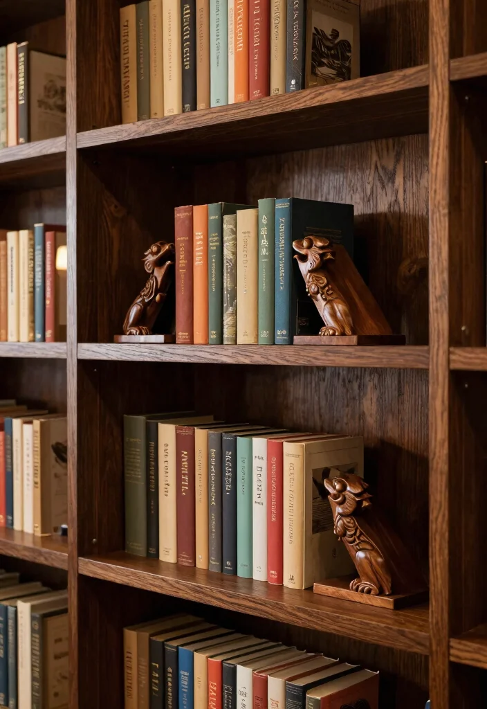 17 Bookshelf Dark Academia Ideas With Moody Vibes 14 17 Bookshelf Dark Academia Ideas With Moody Vibes - 4. Dark Wood Accents 1