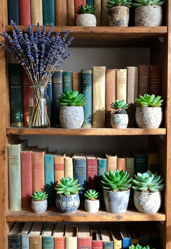 17 Bookshelf Dark Academia Ideas With Moody Vibes 16 17 Bookshelf Dark Academia Ideas With Moody Vibes - 6. Botanical Elements 1