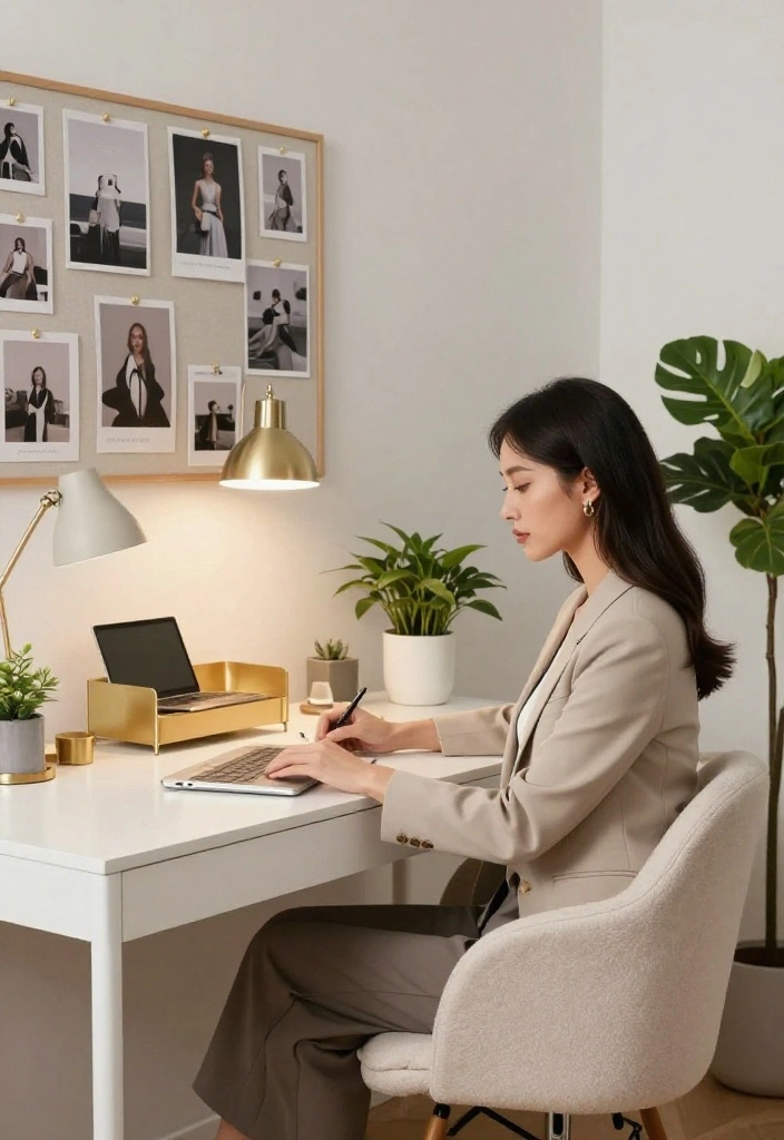 17 Chanel Red Carpet Ideas That Serve Iconic Looks 32 17 Chanel Red Carpet Ideas That Serve Iconic Looks - 12. Create a Chic Home Office 1