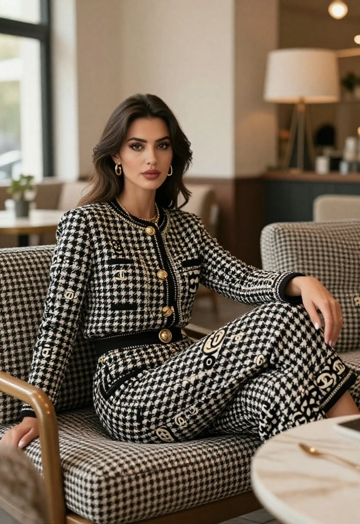 17 Chanel Red Carpet Ideas That Serve Iconic Looks 29 17 Chanel Red Carpet Ideas That Serve Iconic Looks - 9. Inspired by Iconic Chanel Patterns 1