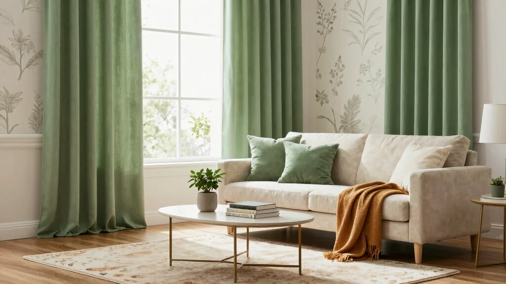 17 Green Curtains Living Room Ideas That Calm & Refresh