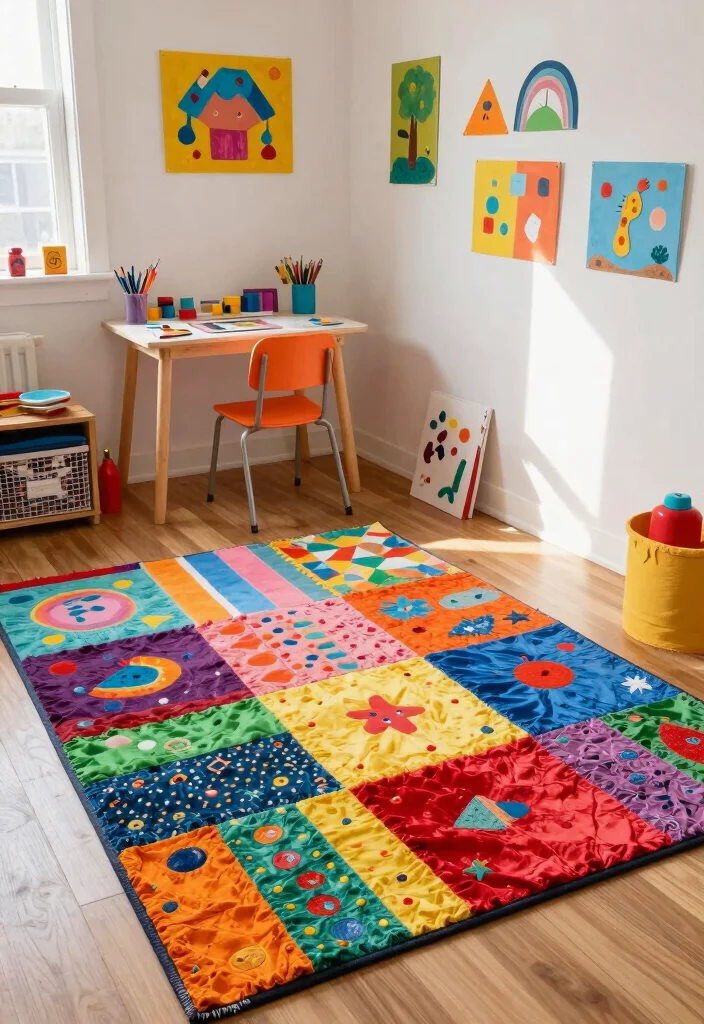 17 Kids Room Carpet Ideas That Are Soft & Fun 43 17 Kids Room Carpet Ideas That Are Soft & Fun - 13. Creative DIY Rugs 1
