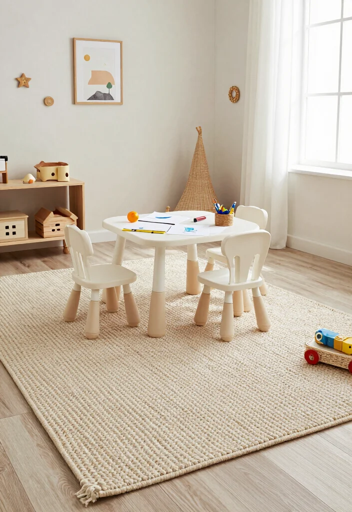 17 Kids Room Carpet Ideas That Are Soft & Fun 46 17 Kids Room Carpet Ideas That Are Soft & Fun - 16. Textured Braided Rugs 1