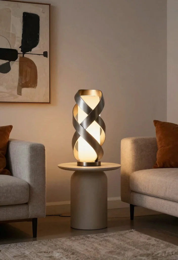 17 Lamp in Living Room Ideas That Light Up Beautifully 40 17 Lamp in Living Room Ideas That Light Up Beautifully - 10. Artistic Sculptural Lamps 1