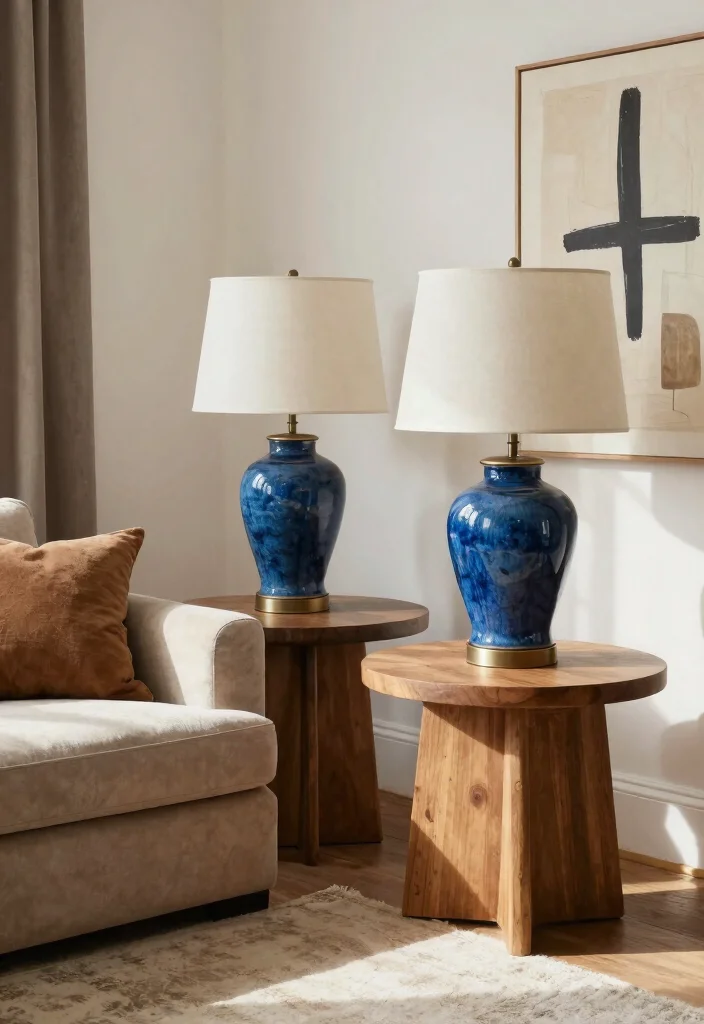 17 Lamp in Living Room Ideas That Light Up Beautifully 13 17 Lamp in Living Room Ideas That Light Up Beautifully - 3. Handmade Ceramic Lamps 1