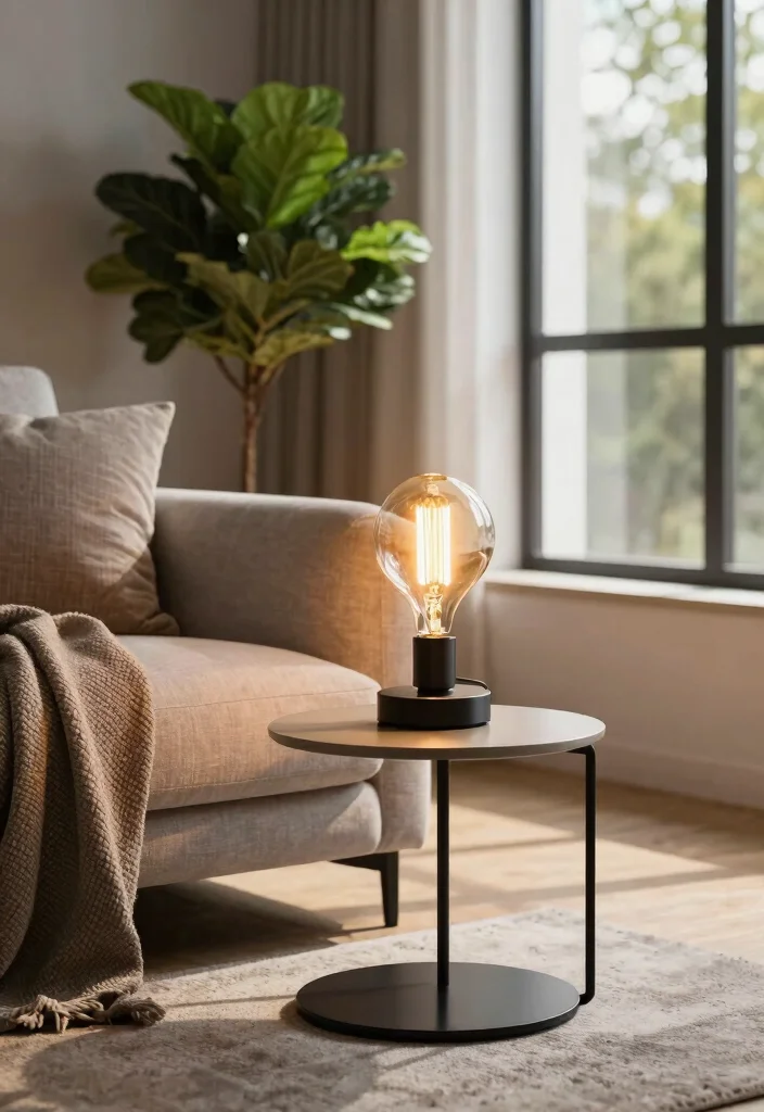 17 Lamp in Living Room Ideas That Light Up Beautifully 14 17 Lamp in Living Room Ideas That Light Up Beautifully - 4. Vintage-Inspired Edison Bulb Lamps 1