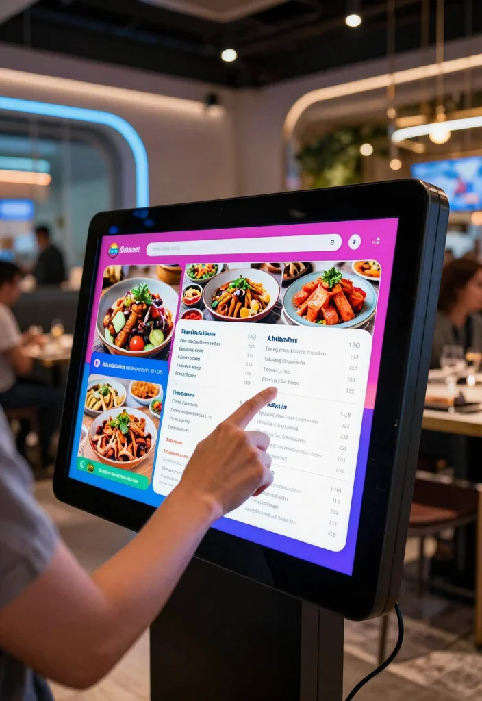 17 Menu Stand Design Ideas That Grab Attention - 10. Interactive Digital Menus 1