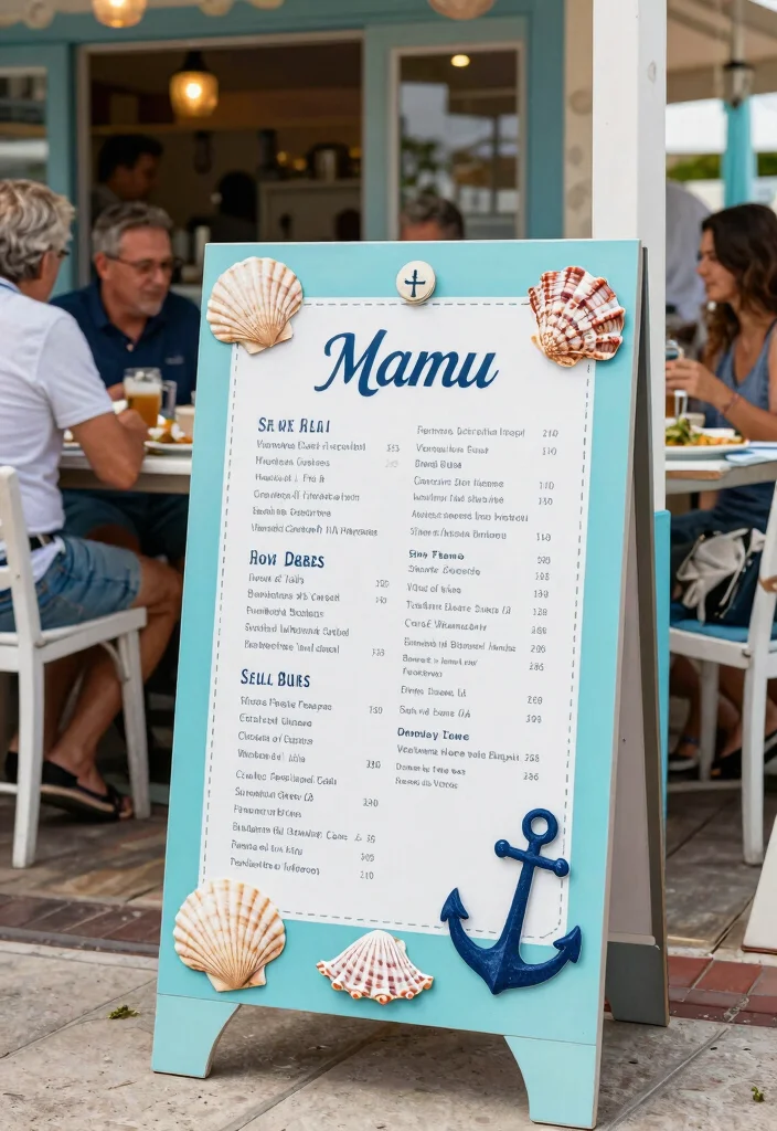 17 Menu Stand Design Ideas That Grab Attention - 12. Themed Menu Stands 1