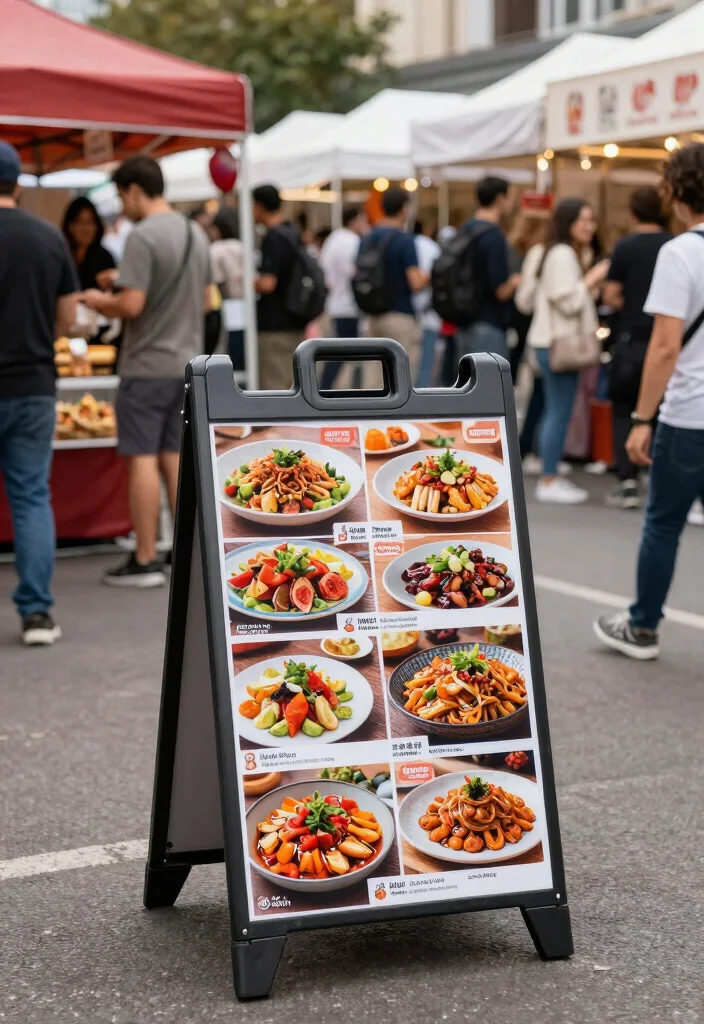 17 Menu Stand Design Ideas That Grab Attention - 13. Foldable Menu Stands 1