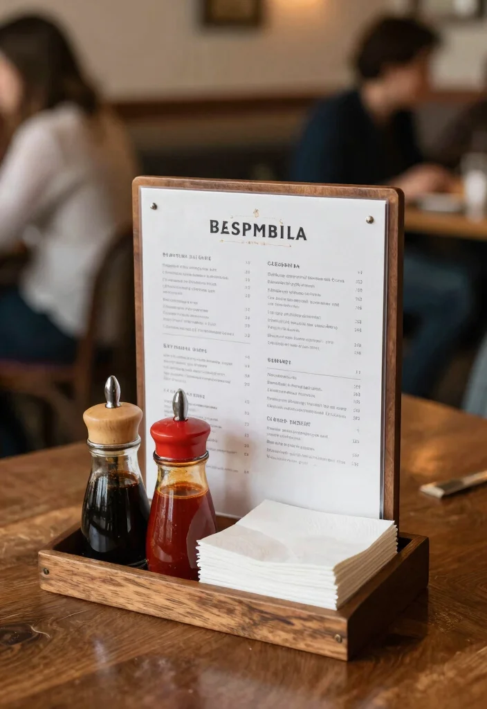 17 Menu Stand Design Ideas That Grab Attention - 15. Multi-Functional Stands 1