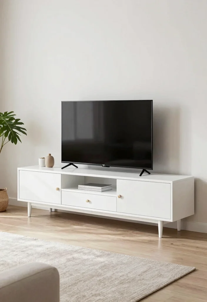 17 TV Stand 2026 Trending Ideas That Elevate Your Living Room - 8. Minimalist TV Stand: Simplicity at Its Best 1