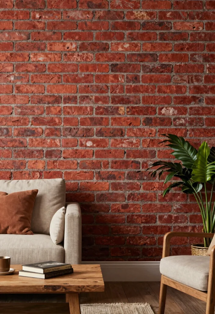 18 Brick Wall Wallpaper Ideas That Add Urban Edge - 1. Classic Red Brick 1