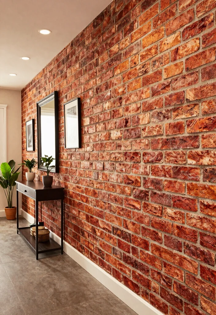 18 Brick Wall Wallpaper Ideas That Add Urban Edge - 5. Textured Brick for Depth 1