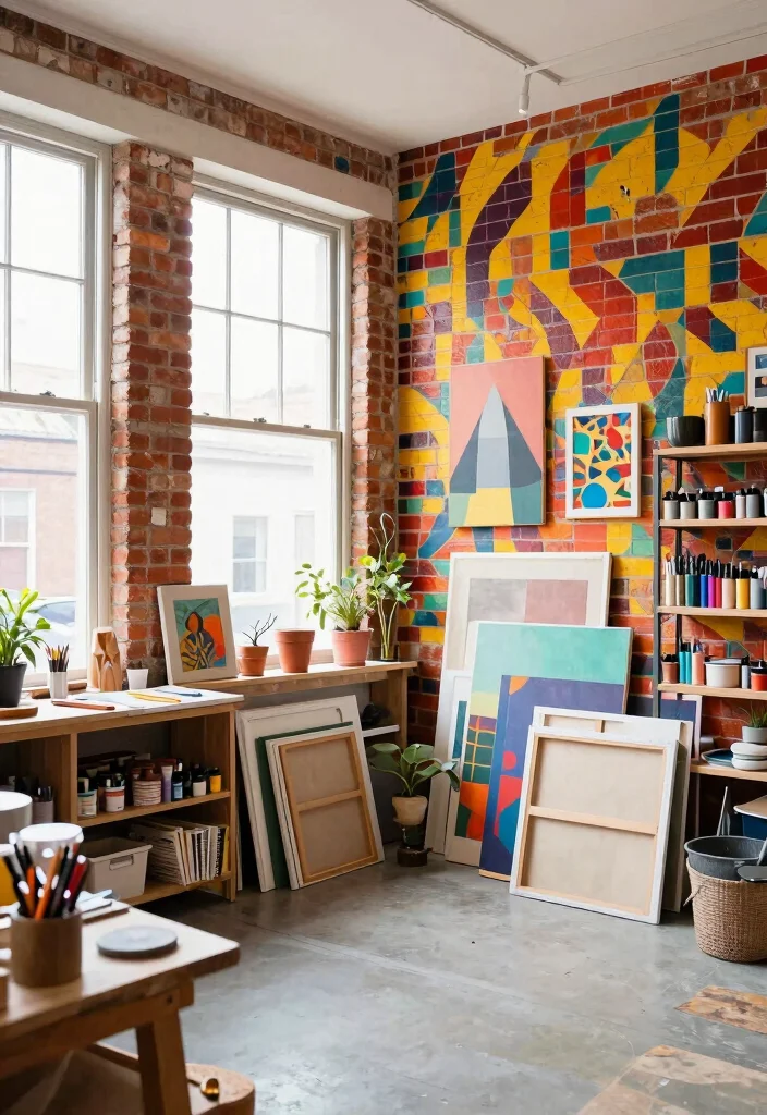 18 Brick Wall Wallpaper Ideas That Add Urban Edge - 7. Bold Patterned Brick 1