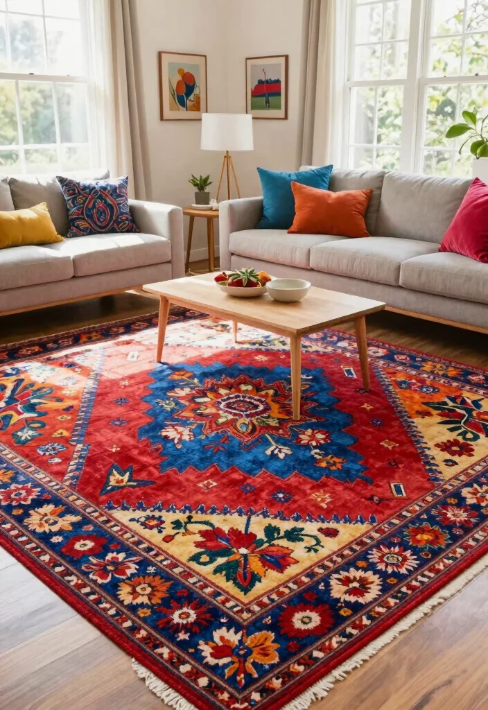 18 Carpet Trends 2026 Ideas You'll See Everywhere - 5. Bold Patterns and Prints 1