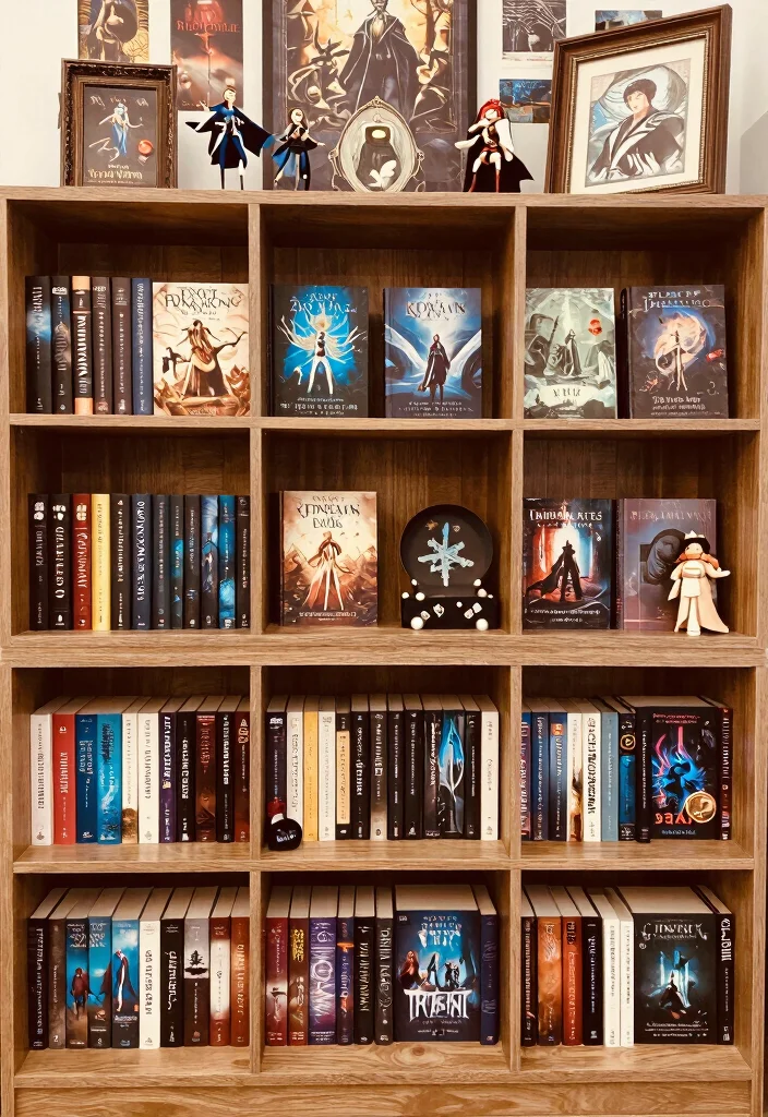 18 Fantasy Bookshelf Decor Ideas That Feel Magical - 4. Themed Book Collection Display 1