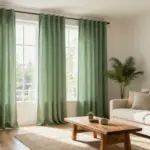 18 Green Living Room Curtains Ideas With Earthy Vibes