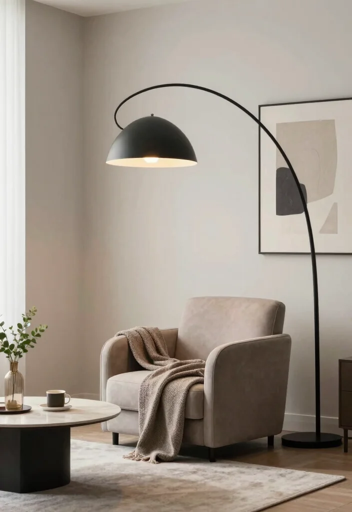 18 Silver Floor Lamp Ideas That Add Sleek Shine 1 18 Silver Floor Lamp Ideas That Add Sleek Shine - 1. Minimalist Arc Floor Lamp 1